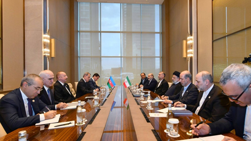 Daşkənddə Azərbaycan və İran prezidentlərinin görüşü olub