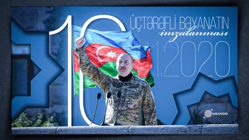 10 noyabr - Üçtərəfli Bəyanatın imzalandığı gün