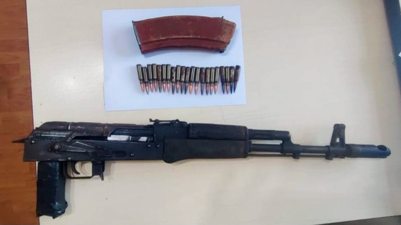 Cəlilabadda Kalaşnikov avtomatı, 5 ədəd tüfəng aşkarlanıb