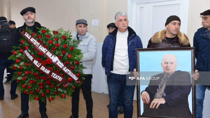 Xalq artisti Ramiz Məliklə vida mərasimi keçirilib - FOTO