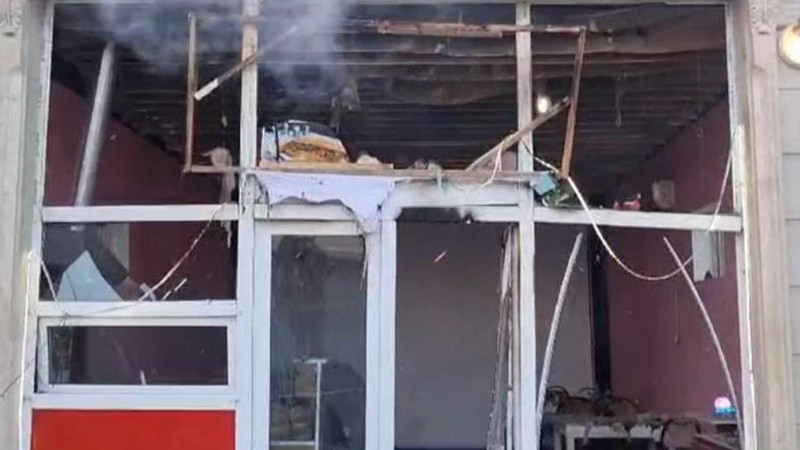 Dönərxanada qaz sızmasından partlayış olub - FOTO