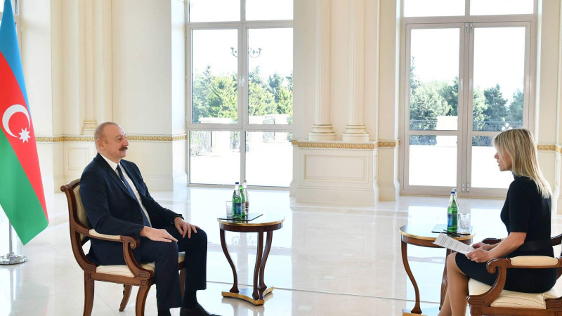 İlham Əliyev “Euronews” televiziyasına müsahibə verib
