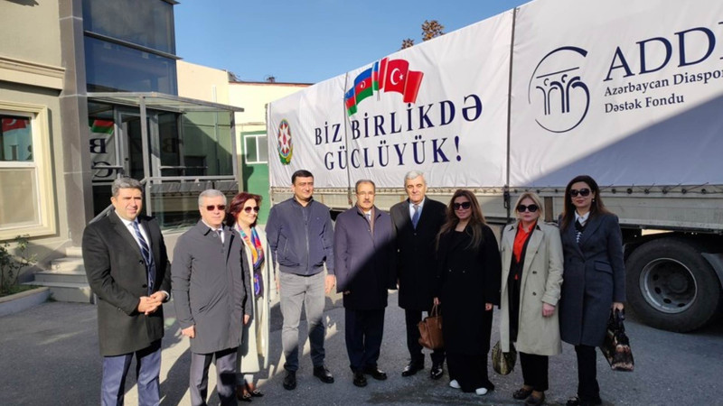 Azərbaycan Türkiyənin zəlzələ bölgəsinə növbəti yardım göndərib