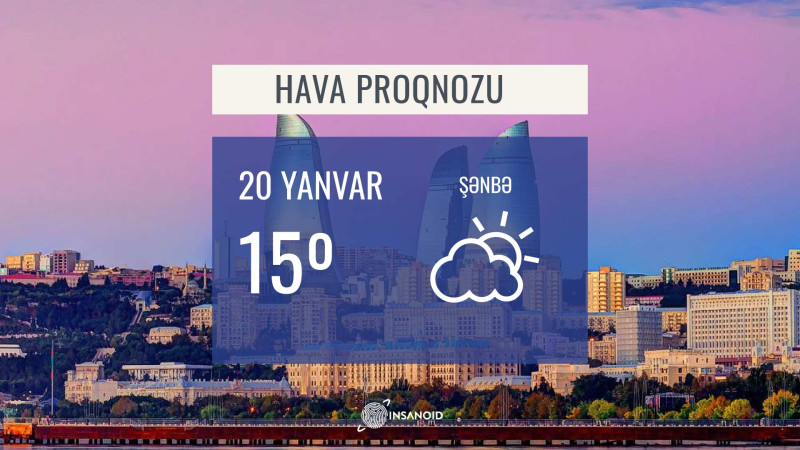 Sabah hava yağmursuz olacaq