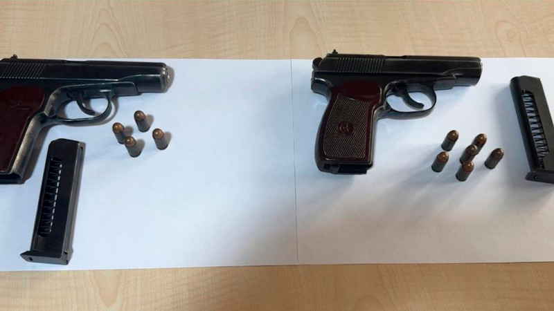 Şəmkirdə “Makarov” gəzdirən şəxslər tutulublar – FOTO