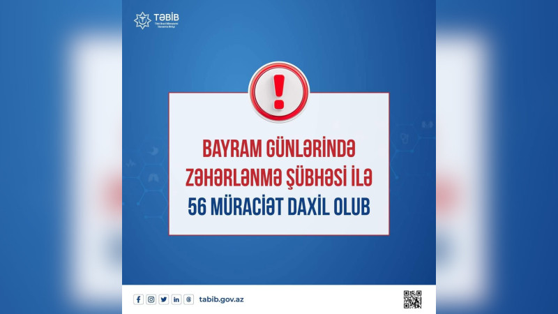 Bayram günlərində bir nəfər zəhərlənərək ölüb