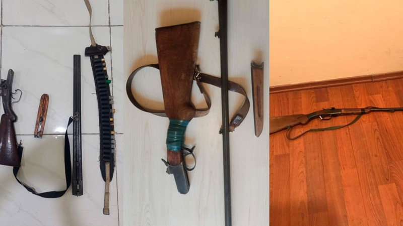Oğuz, Zaqatala və Göyçayda vətəndaşlar odlu silahları təhvil veriblər