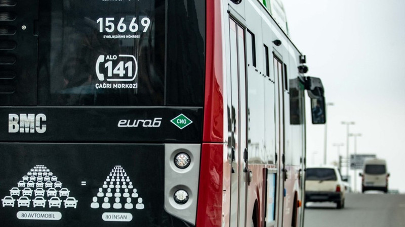 Bakıda bu avtobusların hərəkət sxemi müvəqqəti dəyişdirilib
