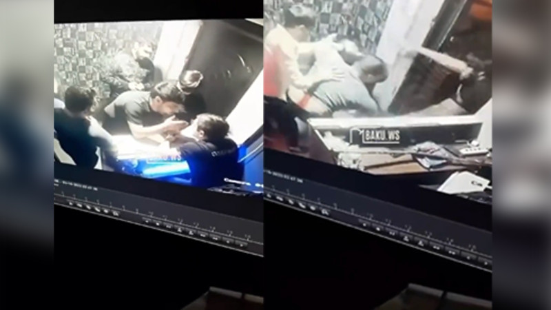 Bakıda gecə klubunda dava düşüb, 3 nəfər bıçaqlanıb - VİDEO
