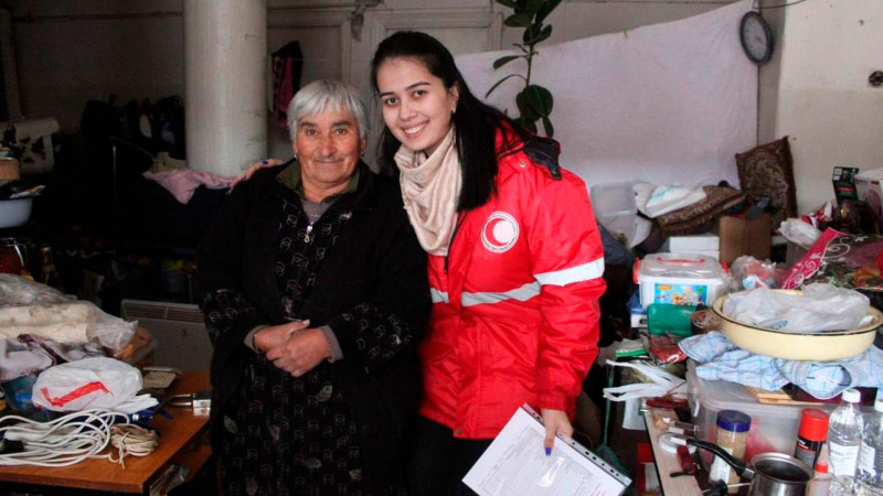 Qızıl Aypara Cəmiyyəti Qarabağın erməni sakinlərinə baş çəkib