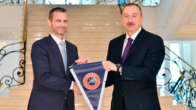 UEFA prezidenti Azərbaycan liderini təbrik edib