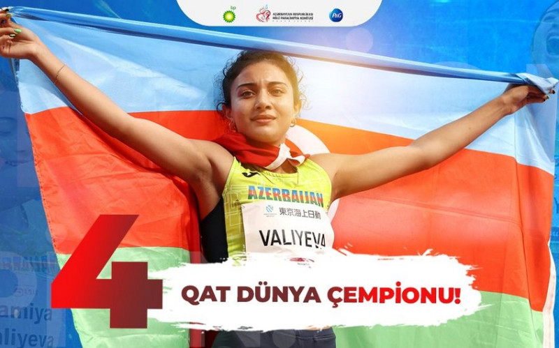Paraatletimiz dördqat dünya çempionu olub