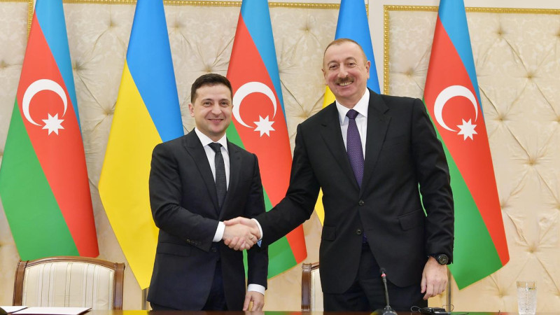 Volodimir Zelenski Azərbaycan Prezidentini Müstəqillik Günü münasibətilə təbrik edib