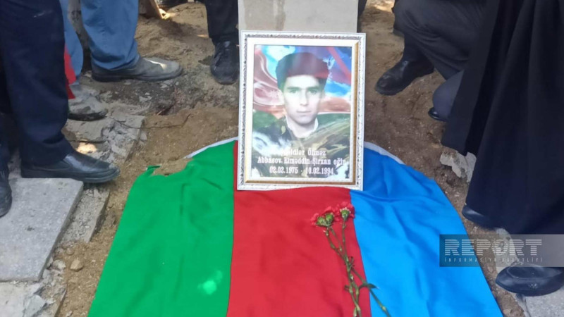 Sumqayıtda Birinci Qarabağ müharibəsinin şəhidi Elməddin Abbasov dəfn edilib