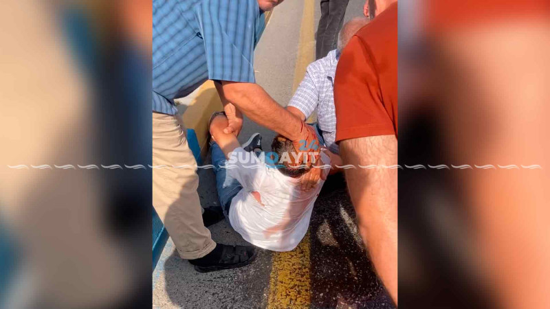 Sumqayıtda qapısı açıq avtobusda gedən sərnişin başından yaralanıb