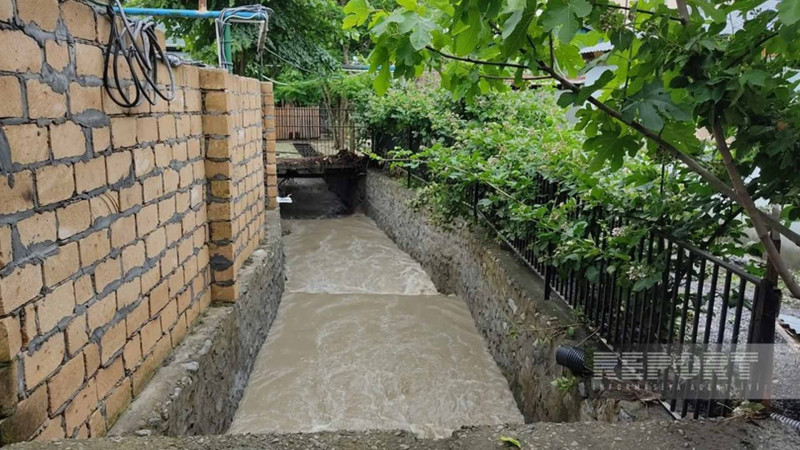 Sel suları Zaqatalada fəsadlara səbəb olub