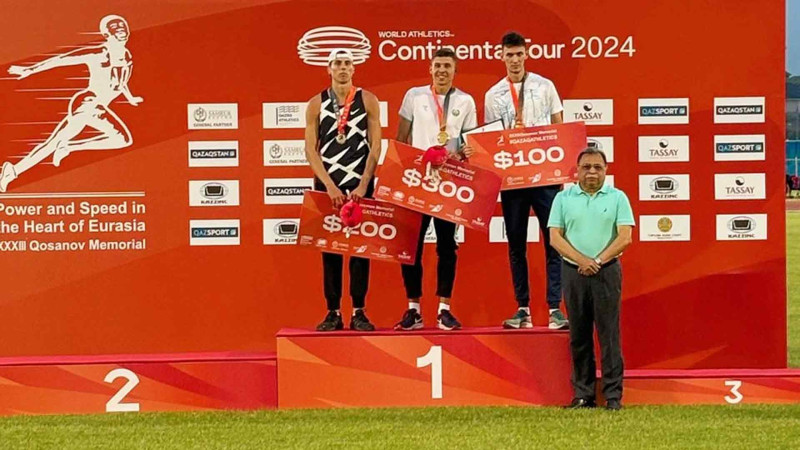 Azərbaycan atleti Qazaxıstanda bürünc medal qazanıb