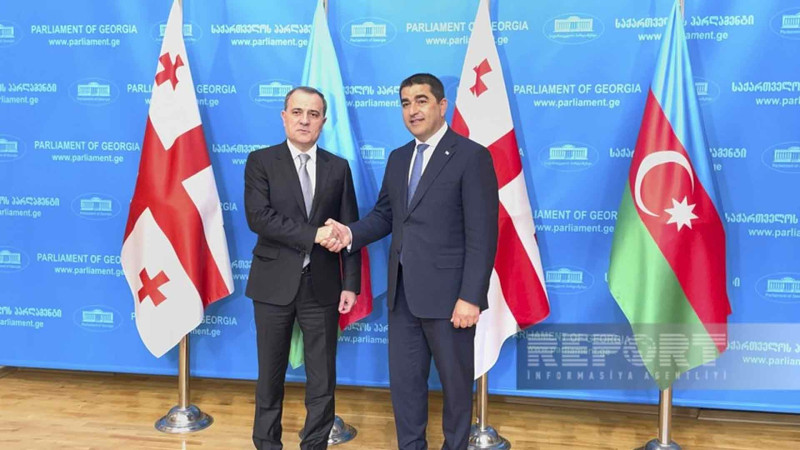 Ceyhun Bayramov Gürcüstanın parlament sədri ilə görüşüb