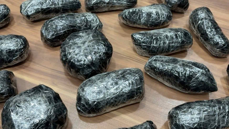 Gəncə: Narkokuryerdən 20 kiloqramdan çox heroin aşkarlanıb