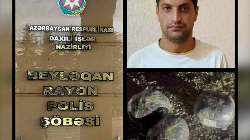 Beyləqan sakinində 9 kiloqrama yaxın heroin və marixuana aşkarlanıb