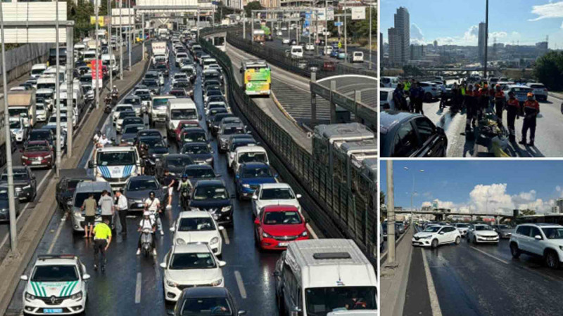 İstanbulda 10 avtomobil toqquşub