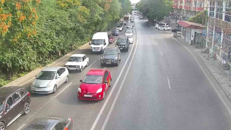 Bakıda tıxac olan yollar - SİYAHI