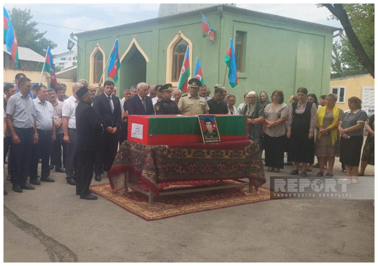 Füzulidə Birinci Qarabağ müharibəsinin şəhidi Muğan Əliyev dəfn olunub