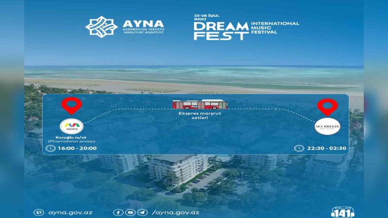 Beynəlxalq Musiqi Festivalı üçün xüsusi avtobuslar ayrılıb