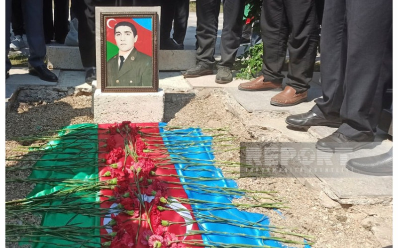 Sumqayıtda Birinci Qarabağ müharibəsinin şəhidi Rəhim Rəsulov dəfn olunub