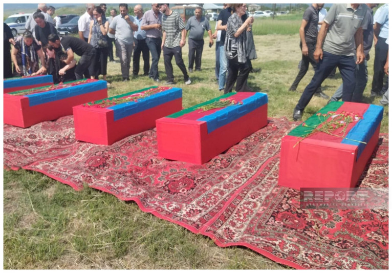 Xocalıda Birinci Qarabağ müharibəsinin daha 5 şəhidi dəfn olunub