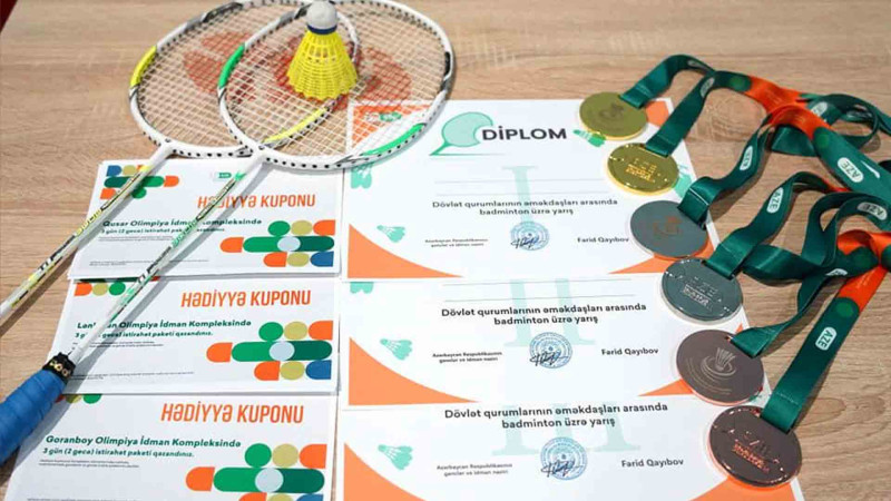Azərbaycanın dövlət qurumlarının əməkdaşları arasında badminton yarışı keçirilib