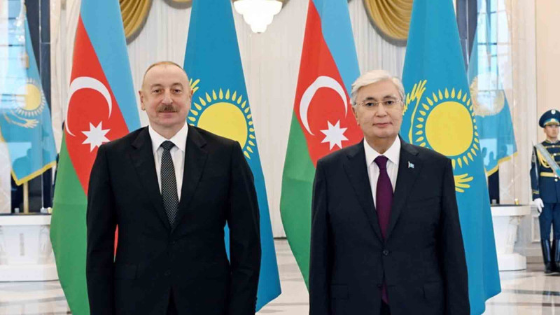 Astanada Azərbaycan və Qazaxıstan prezidentlərinin görüşü keçirilib