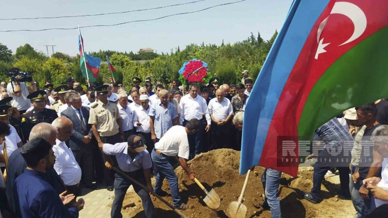 Ağdamda Birinci Qarabağ müharibəsinin şəhidi Məmməd Mirzəyevlə vida mərasimi keçirilib
