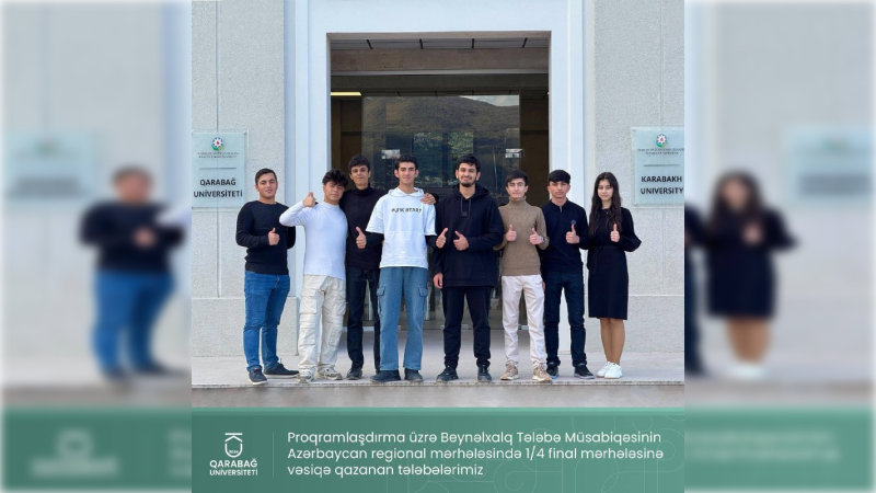 Qarabağ Universitetinin tələbələri beynəlxalq müsabiqənin finalında