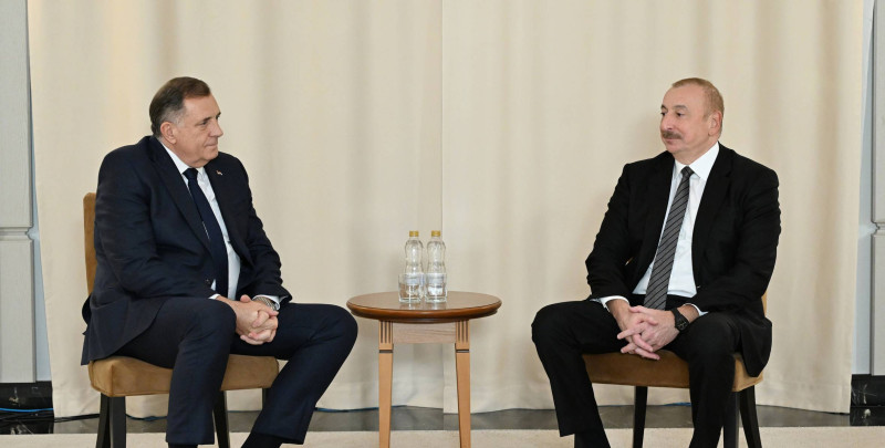 Prezident İlham Əliyevin Kazanda Bosniya və Herseqovinanın Serbska Respublikasının Prezidenti ilə görüşü olub