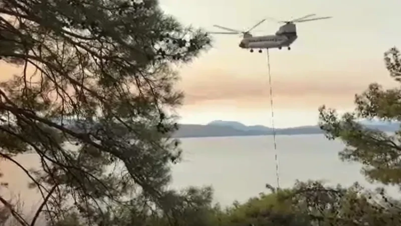 Türkiyədə meşə yanır, Silahlı Qüvvələrin helikopterləri cəlb edilib