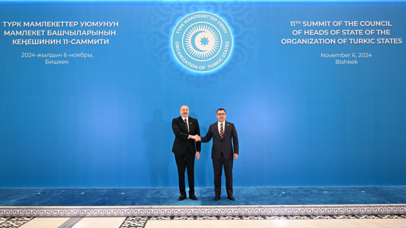 Prezident İlham Əliyev Bişkekdə Türk Dövlətləri Təşkilatı Dövlət Başçılarının 11-ci Zirvə görüşündə iştirak edir