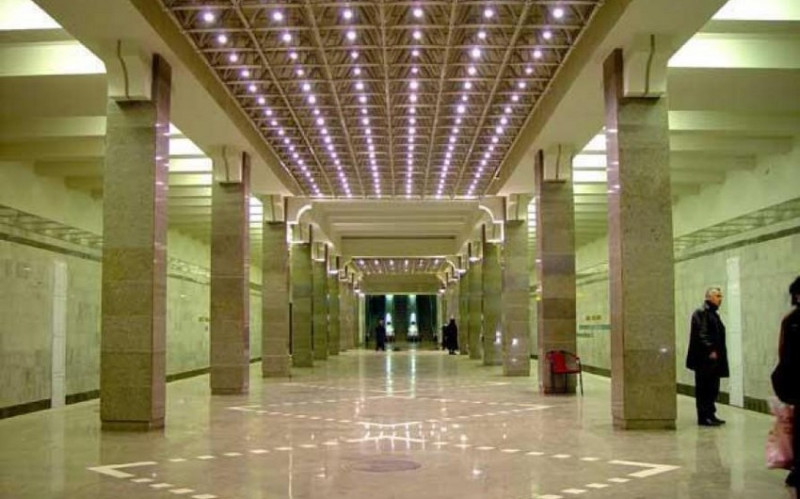 Həzi Aslanov metro stansiyasında təmir