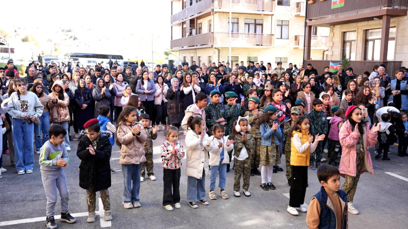 Cəbrayıl şəhərində ilk dəfə Zəfər Günü qeyd olunub