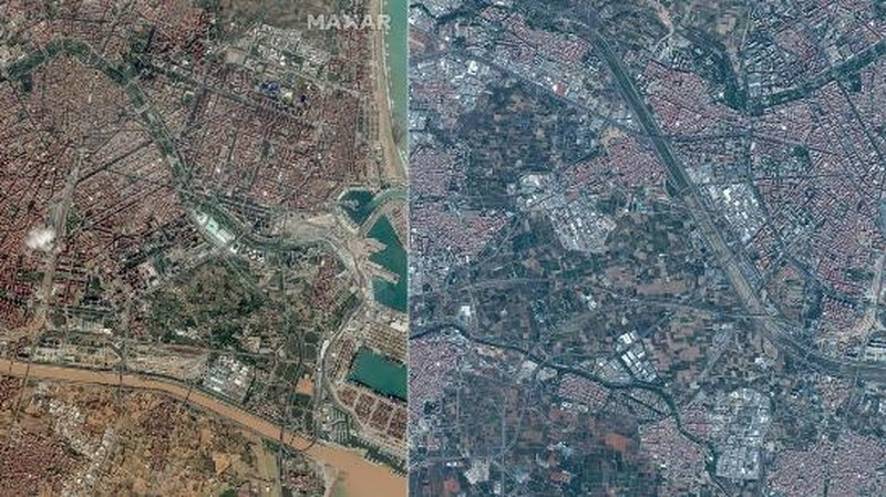 İspaniya fəlakət öncəsi və sonrası: ölənlərin sayı 158 nəfər çatıb - FOTO