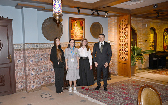 Leyla və Arzu Əliyevalar muzeydə - FOTO