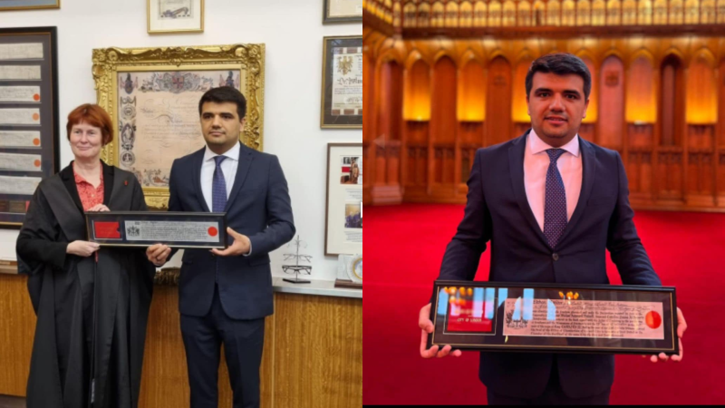 Həmyerlimiz Londonda yüksək ada layiq görüldü