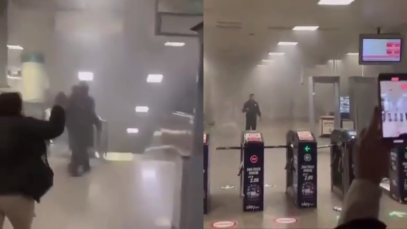 Türkiyənin İstanbul şəhərində metroda yanğın olub