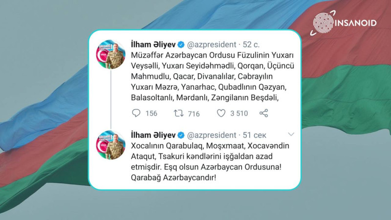 44 günlük Vətən müharibəsinin xronikası - 7 noyabr 2020 il