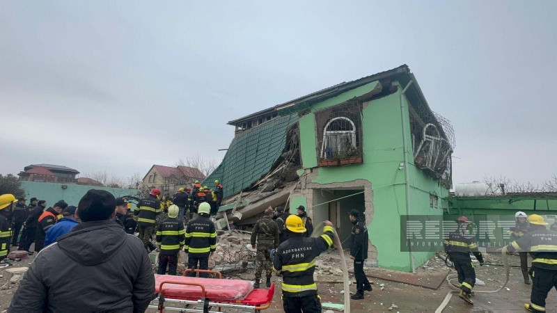 Novxanıda partlayış olub, yaralananlar var