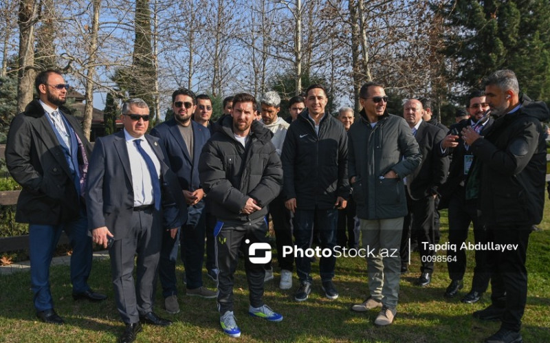 Lionel Messi Bakıda Qarabağ atlarını izləyib - VİDEO