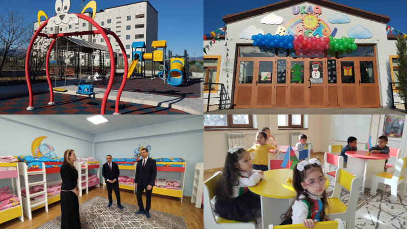Xankəndi və Xocalıda yeni uşaq bağçaları fəaliyyətə başlayıb - FOTO