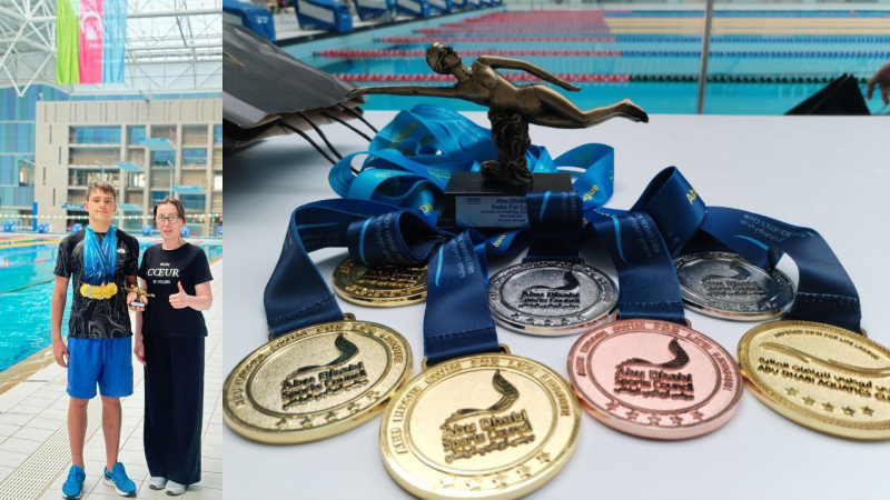 Azərbaycanlı üzgüçü Əbu-Dabidə 7 medal qazanıb