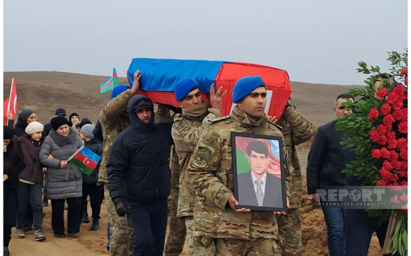 Cəbrayılda Birinci Qarabağ müharibəsinin şəhidi Müşfiq Quliyev dəfn edilib