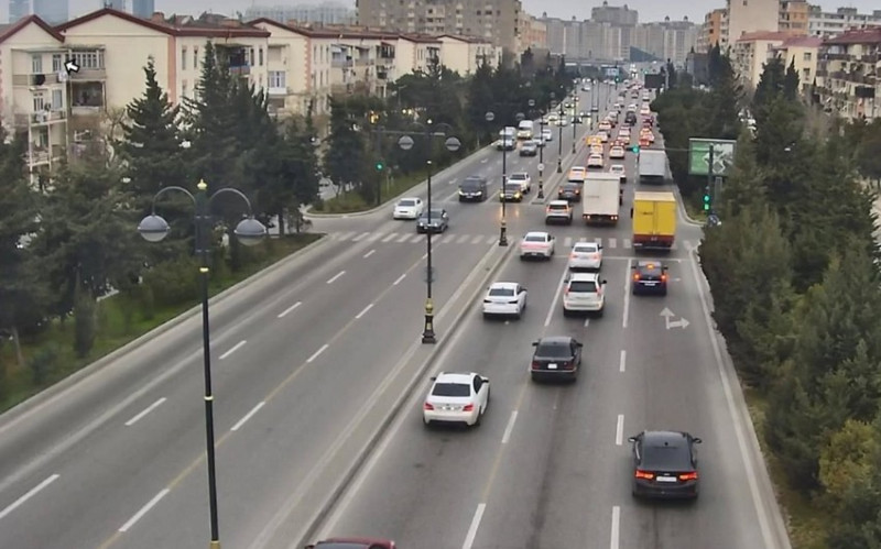 Bakıda bu yollarda sıxlıq var - SİYAHI